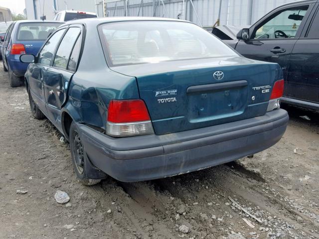 JT2BC53L2W0304032 - 1998 TOYOTA TERCEL CE GREEN photo 3