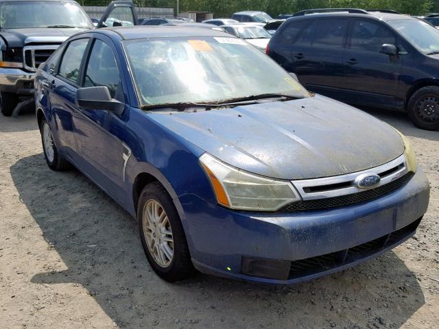 1FAHP35N78W116850 - 2008 FORD FOCUS SE BLUE photo 1