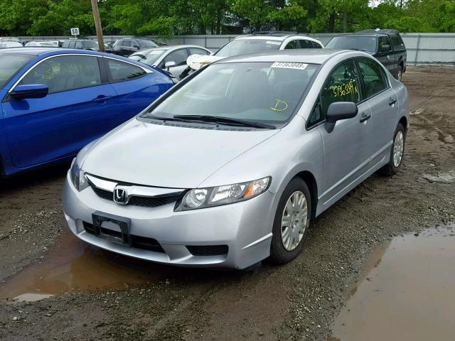 2HGFA1F35AH310416 - 2010 HONDA CIVIC VP SILVER photo 2