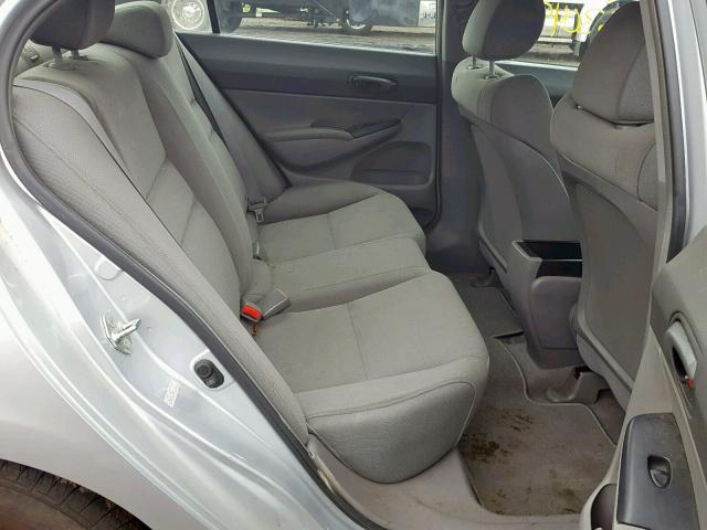 2HGFA1F35AH310416 - 2010 HONDA CIVIC VP SILVER photo 6