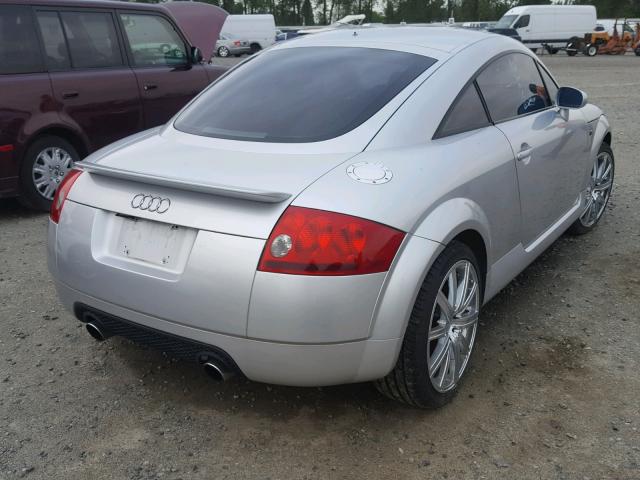 TRUWT28N111004816 - 2001 AUDI TT QUATTRO SILVER photo 4