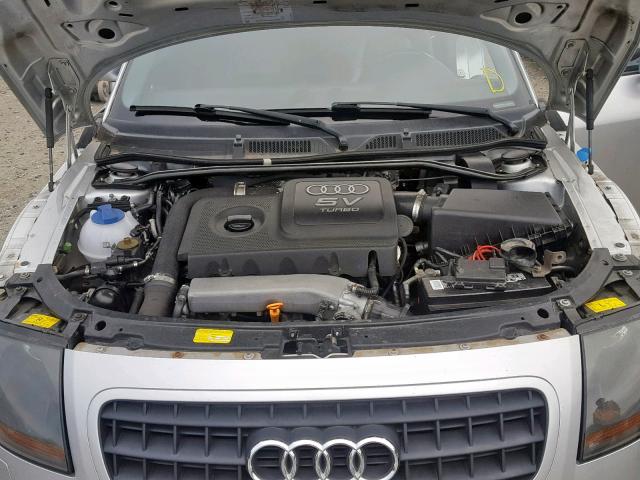 TRUWT28N111004816 - 2001 AUDI TT QUATTRO SILVER photo 7