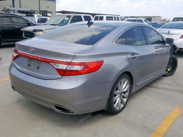 KMHFH4JG9CA155999 - 2012 HYUNDAI AZERA GLS SILVER photo 4