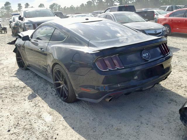 1FA6P8CF7F5310832 - 2015 FORD MUSTANG GT BLACK photo 3