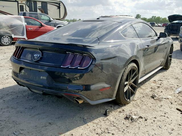 1FA6P8CF7F5310832 - 2015 FORD MUSTANG GT BLACK photo 4