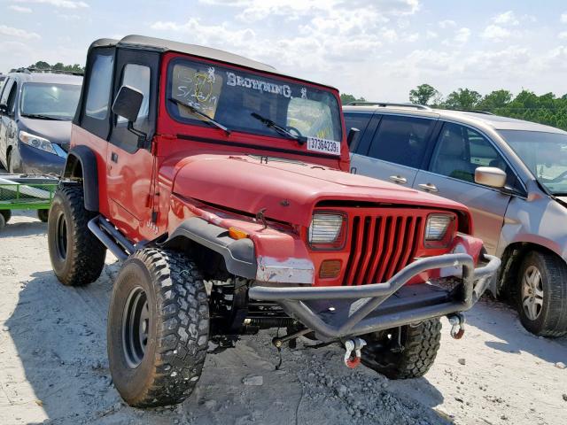 1J4FY19P5PP263539 - 1993 JEEP WRANGLER / RED photo 1