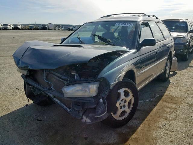 4S3BG6856X7658401 - 1999 SUBARU LEGACY OUT GREEN photo 2