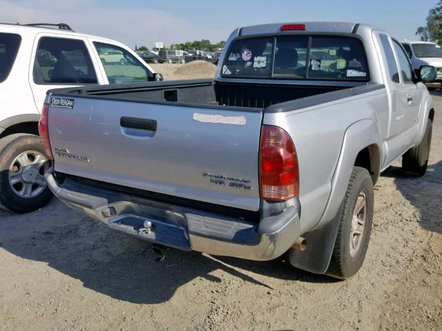 5TETU62N26Z301746 - 2006 TOYOTA TACOMA PRE SILVER photo 4