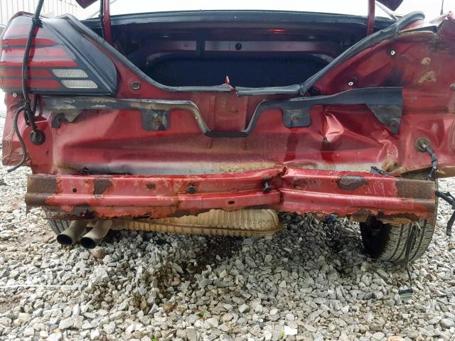 1G2NF52E41M655044 - 2001 PONTIAC GRAND AM S BURGUNDY photo 9