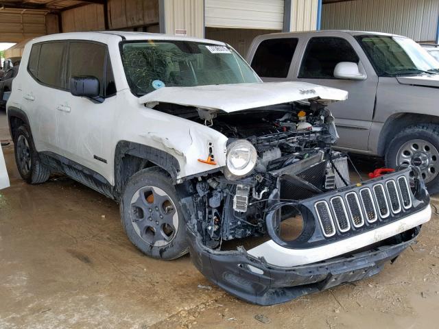 ZACCJAAT6GPC73926 - 2016 JEEP RENEGADE S თეთრი ფოტო 1