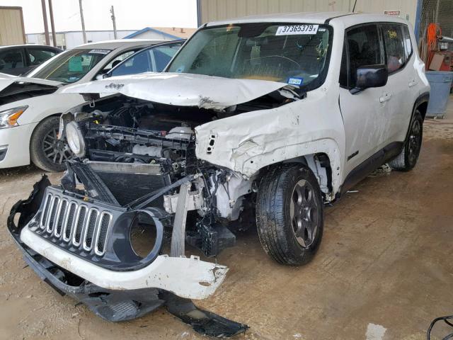 ZACCJAAT6GPC73926 - 2016 JEEP RENEGADE S თეთრი ფოტო 2