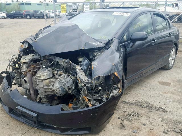 2HGFA16679H100776 - 2009 HONDA CIVIC LX-S أسود صورة 2