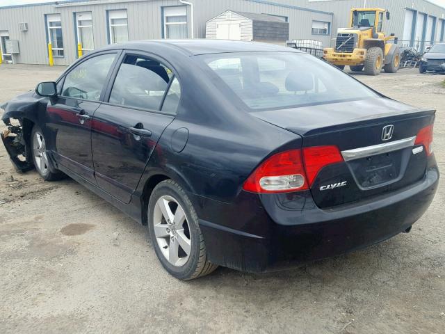 2HGFA16679H100776 - 2009 HONDA CIVIC LX-S أسود صورة 3