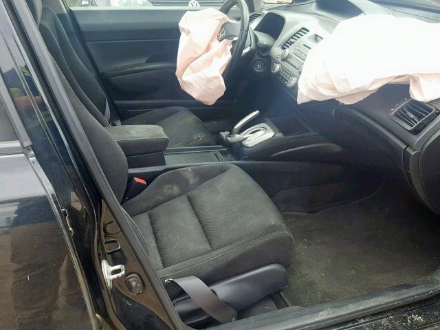 2HGFA16679H100776 - 2009 HONDA CIVIC LX-S أسود صورة 5