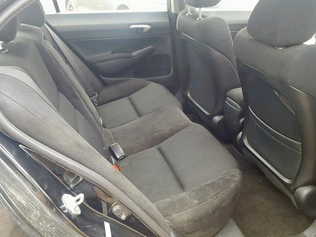 2HGFA16679H100776 - 2009 HONDA CIVIC LX-S أسود صورة 6
