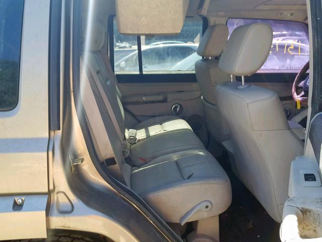 1J8HG58256C286106 - 2006 JEEP COMMANDER 金色 照片 6