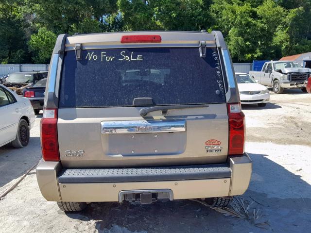 1J8HG58256C286106 - 2006 JEEP COMMANDER 金色 照片 9
