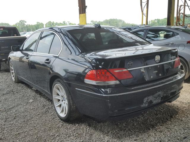 WBAHL83566DT04884 - 2006 BMW 750 I BLACK photo 3