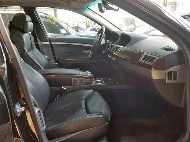 WBAHL83566DT04884 - 2006 BMW 750 I BLACK photo 5