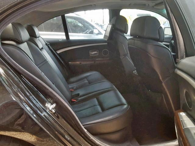 WBAHL83566DT04884 - 2006 BMW 750 I BLACK photo 6