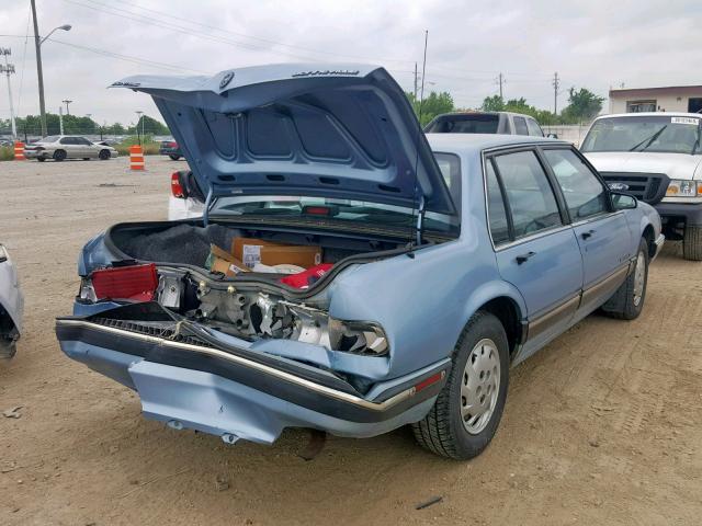 1G2HX54C6M1213877 - 1991 PONTIAC BONNEVILLE BLUE photo 4