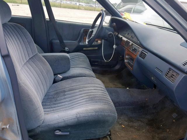 1G2HX54C6M1213877 - 1991 PONTIAC BONNEVILLE BLUE photo 5