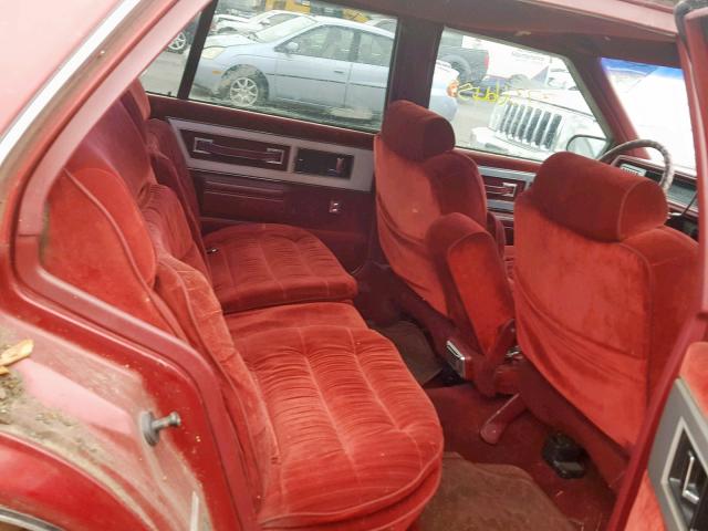 1G4HR5133HH408466 - 1987 BUICK LESABRE LI BURGUNDY photo 6