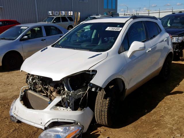 KL4CJHSB1EB597348 - 2014 BUICK ENCORE PRE WHITE photo 2