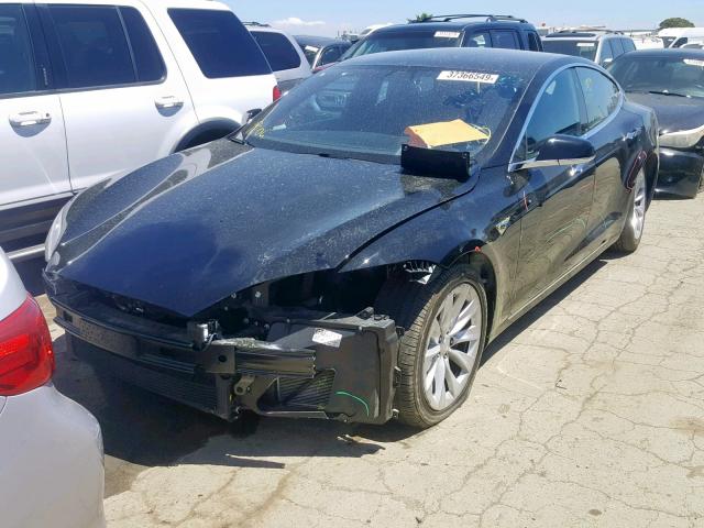 5YJSA1E10HF199349 - 2017 TESLA MODEL S أسود صورة 2