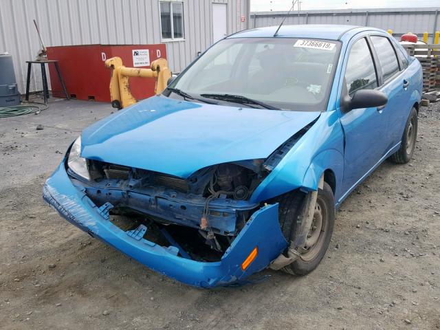 1FAHP34N67W325710 - 2007 FORD FOCUS ZX4 BLUE photo 2