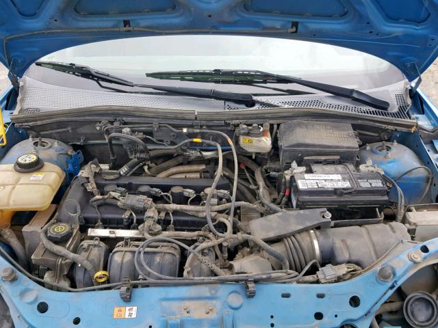 1FAHP34N67W325710 - 2007 FORD FOCUS ZX4 BLUE photo 7