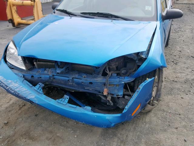 1FAHP34N67W325710 - 2007 FORD FOCUS ZX4 BLUE photo 9