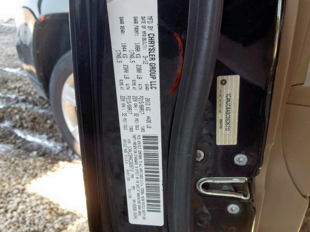 1C4NJCBA8CD626712 - 2012 JEEP COMPASS SP 黑色 照片 10