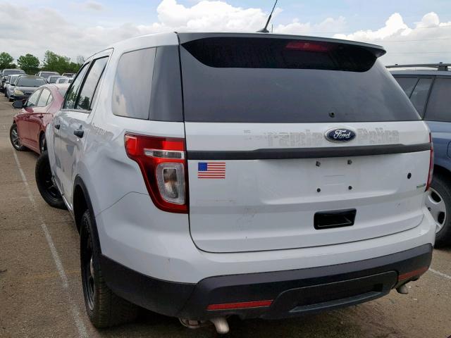 1FM5K8AR1FGC16267 - 2015 FORD EXPLORER P WHITE photo 3