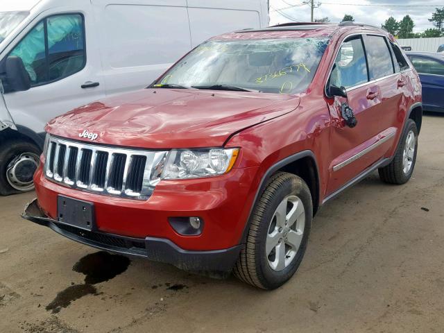 1J4RR4GG5BC703063 - 2011 JEEP GRAND CHER RED photo 2