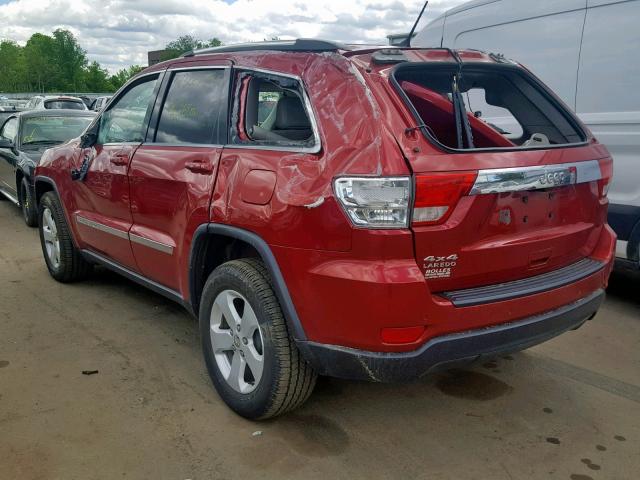 1J4RR4GG5BC703063 - 2011 JEEP GRAND CHER RED photo 3