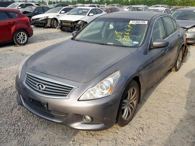 JN1CV6AP9CM627549 - 2012 INFINITI G37 BASE GRAY photo 2