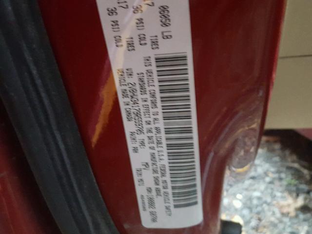 2V8HW34179R559705 - 2009 VOLKSWAGEN ROUTAN SE RED photo 10