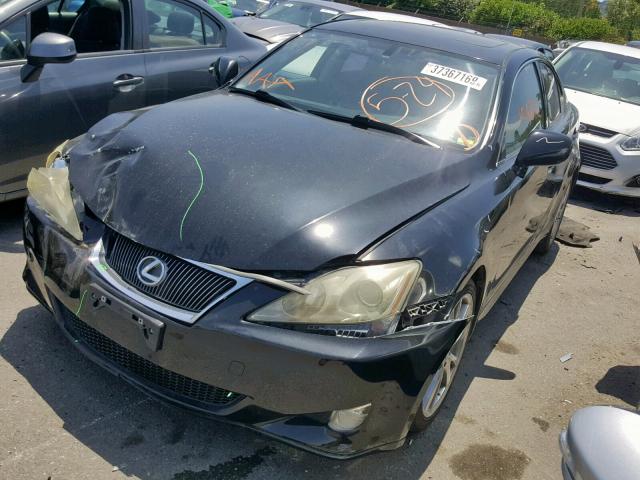 JTHBK262282071657 - 2008 LEXUS IS 250 BLACK photo 2