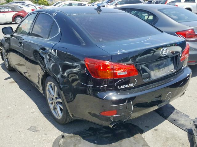 JTHBK262282071657 - 2008 LEXUS IS 250 BLACK photo 3