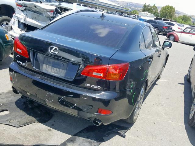 JTHBK262282071657 - 2008 LEXUS IS 250 BLACK photo 4