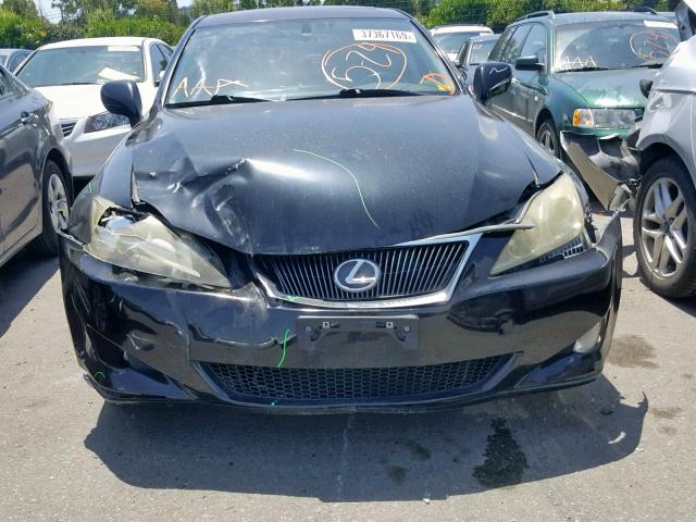 JTHBK262282071657 - 2008 LEXUS IS 250 BLACK photo 9