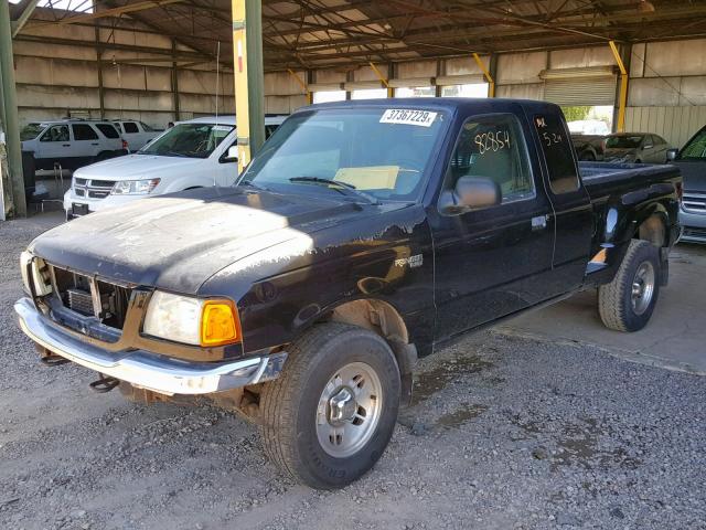 1FTZR15EX1PA50677 - 2001 FORD RANGER SUP BLACK photo 2