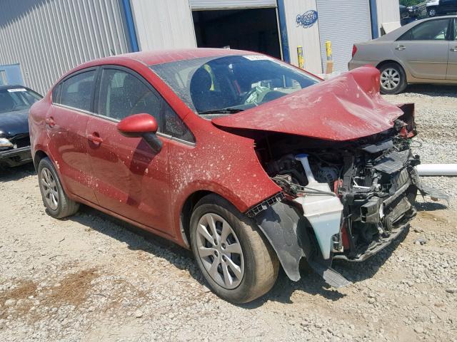 KNADM4A36E6346769 - 2014 KIA RIO LX RED photo 1