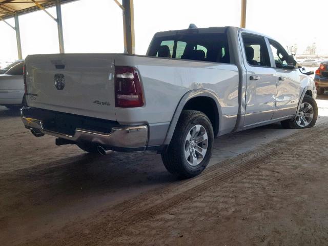 1C6SRFRT1KN812936 - 2019 RAM 1500 LARAM WHITE photo 4