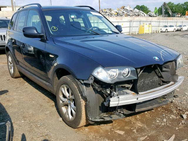 WBXPC9C49AWJ35469 - 2010 BMW X3 XDRIVE3 BLACK photo 1