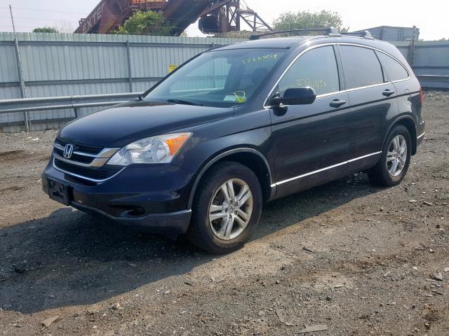 5J6RE4H77BL076652 - 2011 HONDA CR-V EXL BLACK photo 2