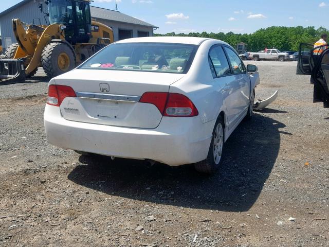 2HGFA1F52AH531893 - 2010 HONDA CIVIC LX WHITE photo 4