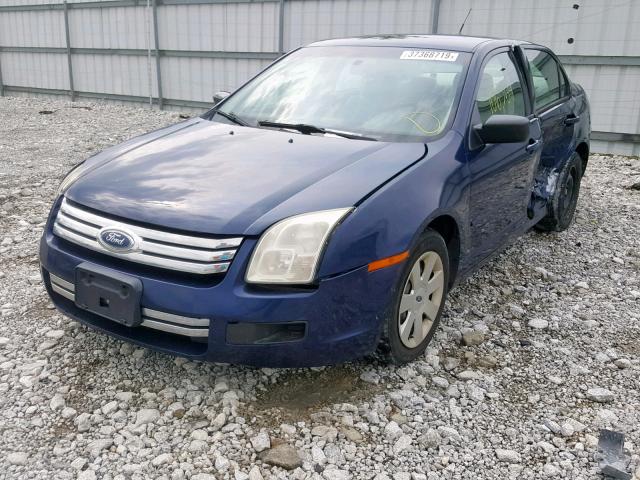 3FAHP06Z57R167264 - 2007 FORD FUSION S BLUE photo 2