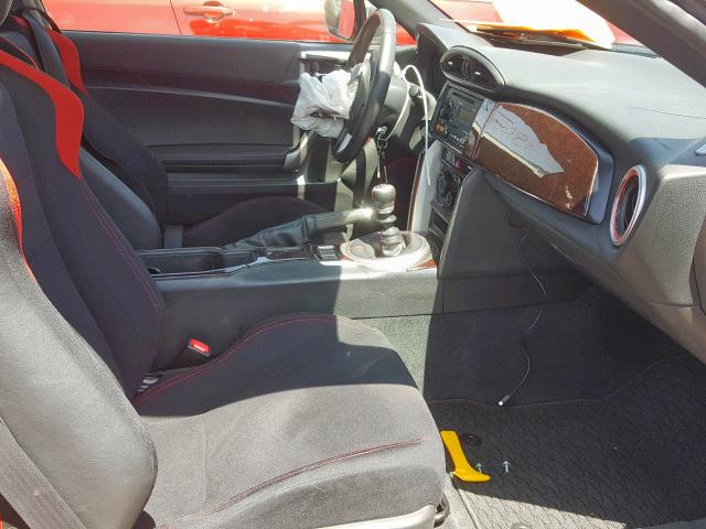 JF1ZNAA11D1722590 - 2013 TOYOTA SCION FR-S ORANGE photo 5